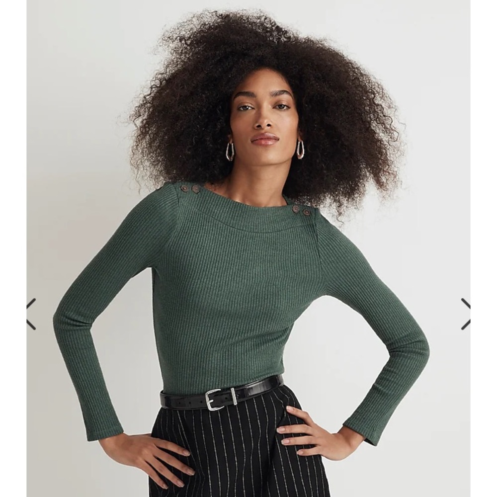 NWOT Madewell boatneck long sleeved top